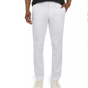 DKNY Men’s Essential Tech Chino Pants 32/30 White NWOT
